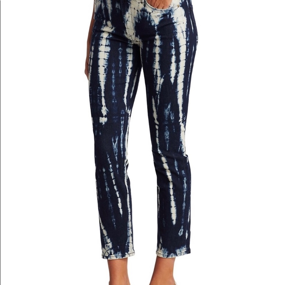 MOTHER denim the dazzler mid rise ankle jeans